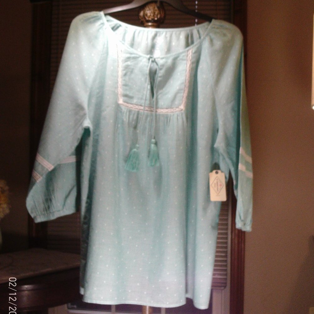 St. John's Bay 2X 3/4 sleeve top - Picture 2 of 9